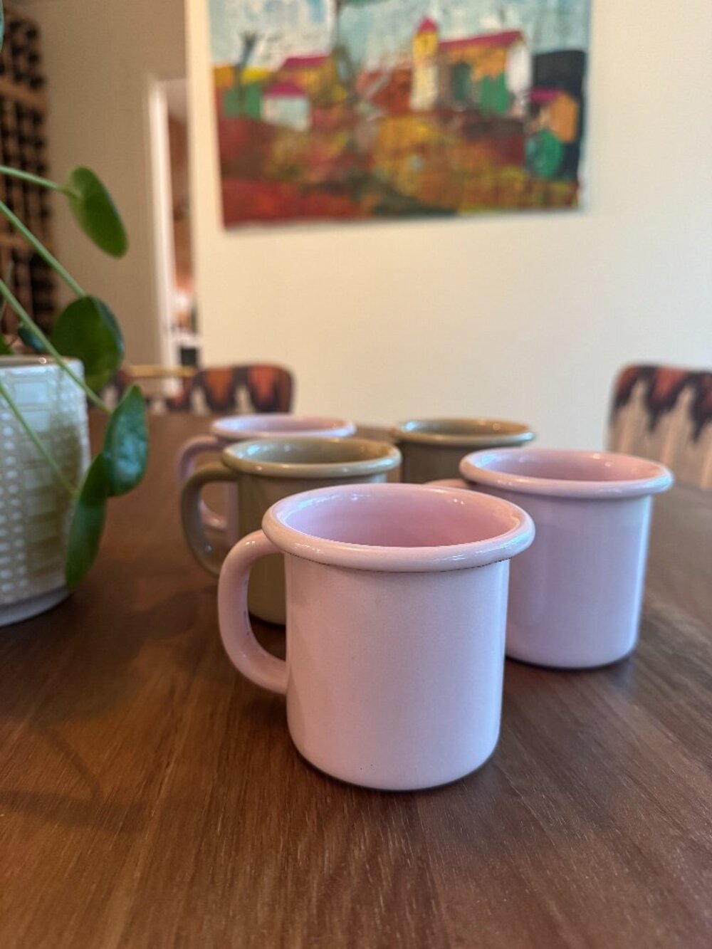 HAY enameled steel mugs